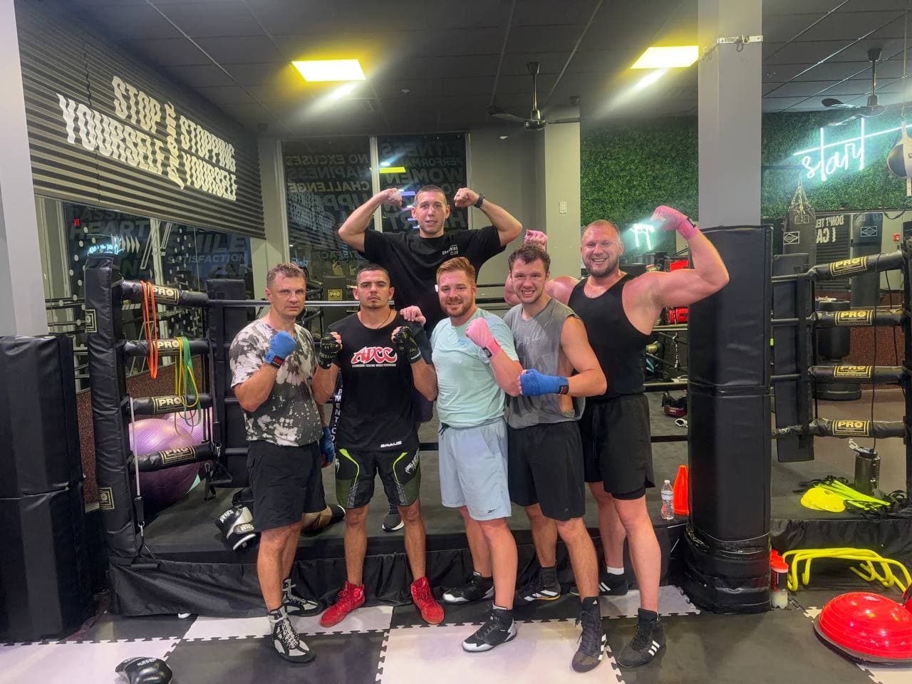 BRUS Boxing team at Amp'd Up Training gym — Hallandale Beach