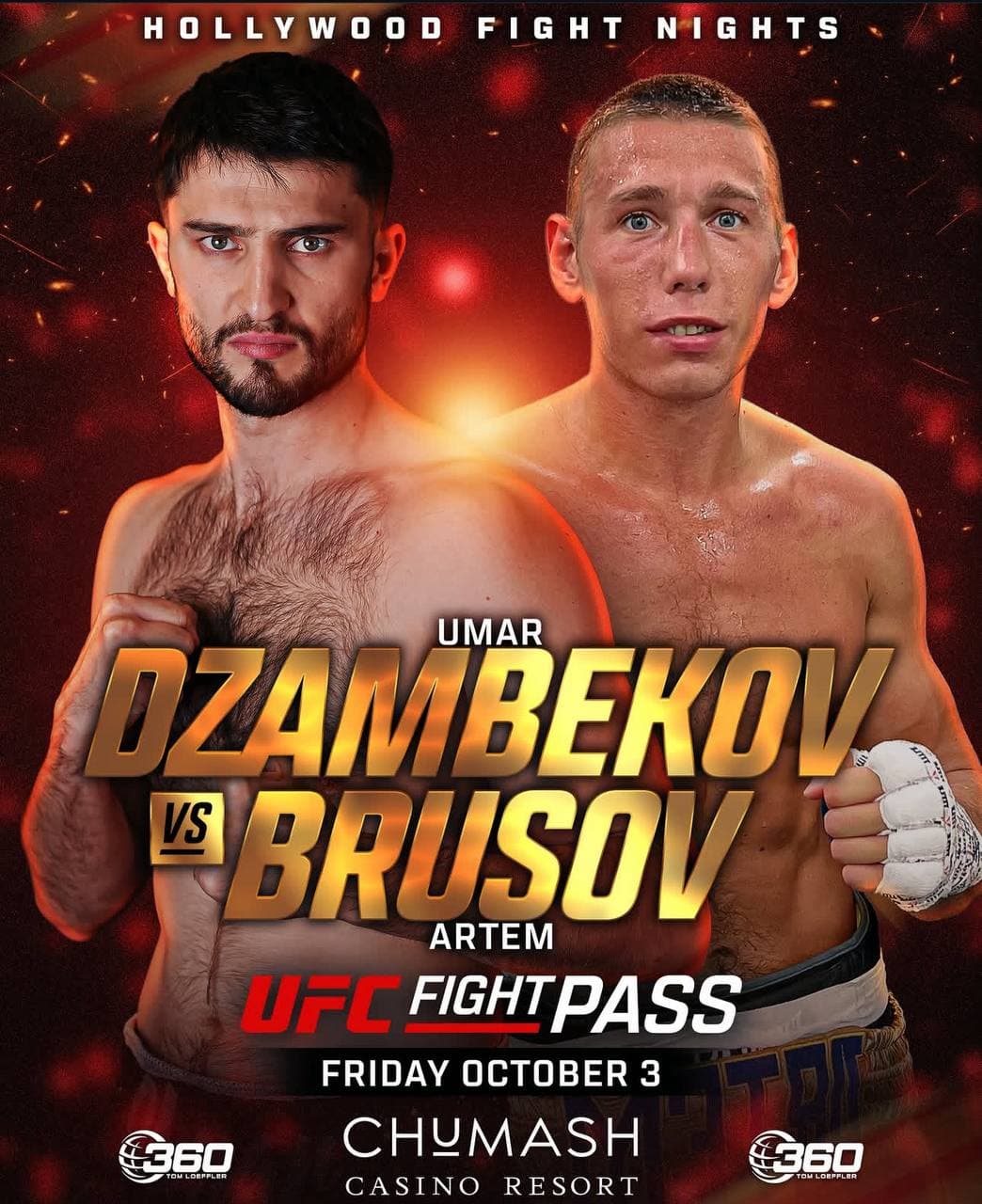 UFC Fight Pass: Dzambekov vs Brusov — Hollywood Fight Nights poster